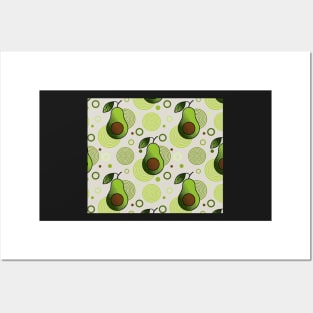 avocado pattern Posters and Art